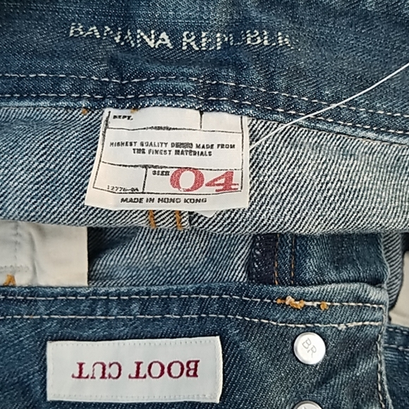 SOLD EBAY NWOT Banana Republic Boot Cut Size 4 Jeans 2005 - Picture 5 of 7